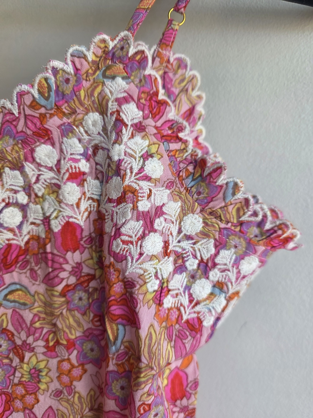 Natural Life Pink Floral Embroidered Boho Mini Dress NWT Size S - Picture 11 of 11